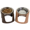 SportPet Raised Stainless Steel Pet Bowls, 1 Cup, 2-Bowls