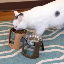 SportPet Raised Stainless Steel Pet Bowls, 1 Cup, 2-Bowls -Pet Supply Store 1683755 A3