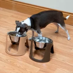SportPet Raised Stainless Steel Pet Bowls, 1 Cup, 2-Bowls -Pet Supply Store 1683755 A9