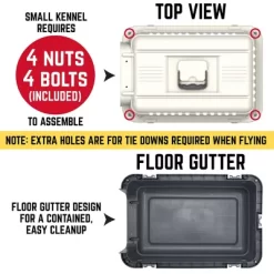 New! SportPet 16 In. X 16 In. X 2 Ft. Small Dog Kennel -Pet Supply Store 1683779 A3