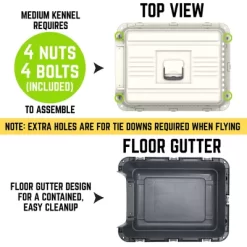 New! SportPet 20.75 In. X 20 In. X 26.5 In. Medium Dog Kennel -Pet Supply Store 1683780 A3