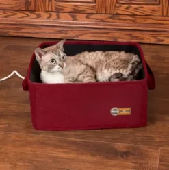 K&H Pet Products Thermo-Basket Indoor Heated Foldable Cat Bed -Pet Supply Store 1701160 A8