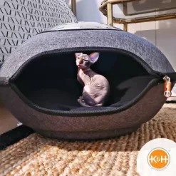 K&H Pet Products Thermo Lookout Pod Heated Cat Bed -Pet Supply Store 1701162 A8