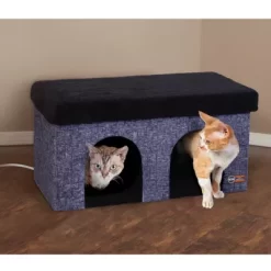 K&H Pet Products Thermo-Kitty Duplex Pet Shelter, 12 In. X 24 In. X 12 In. -Pet Supply Store 1701169 A6