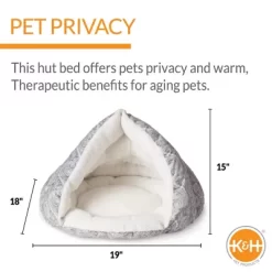 K&H Pet Products Self-Warming Pet Hut Bed -Pet Supply Store 1701217 A3