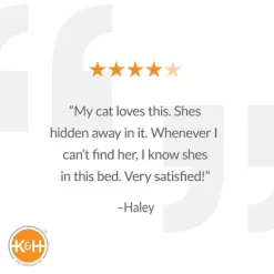 K&H Pet Products Self-Warming Pet Hut Bed -Pet Supply Store 1701217 A6