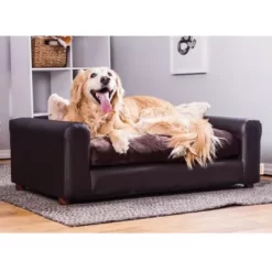 Moots Premium Leatherette Sofa Pet Bed, Large -Pet Supply Store 1725080 A2