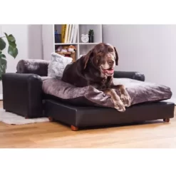 Moots Premium Leatherette Sofa Pet Bed, Extra Large -Pet Supply Store 1725085 A2