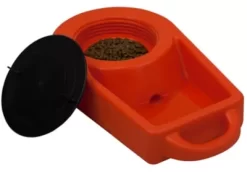 Dakota 283 Dine N Dash Feeding System With Dakota Guard Antimicrobial - Orange -Pet Supply Store 1729291 A2