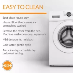 K&H Pet Products Two-Story Outdoor Heated Kitty House With Dining Room, Gray -Pet Supply Store 1741392 A4