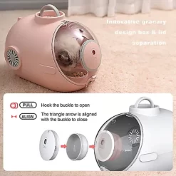 McLovin's Submarine Pet Carrier With LED Light, Pink -Pet Supply Store 1741510 A2