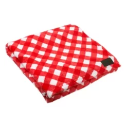 Territory Gingham Fluffy-Fleece Dog Blanket
