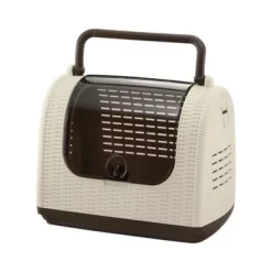 Richell Faux Wicker Pet Carrier