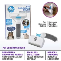PawPerfect Pet Grooming Brush, Removes Loose Fur And Hair Effectively And Painlessly -Pet Supply Store 1778402 A3