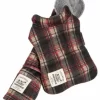 Touchdog 2-in-1 Tartan Plaided Dog Jacket With Matching Reversible Dog Mat