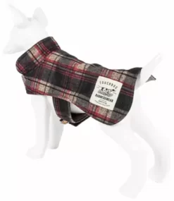 Touchdog 2-in-1 Tartan Plaided Dog Jacket With Matching Reversible Dog Mat -Pet Supply Store 1789563 A3