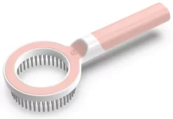 Pet Life WAGNIFY 360 Degree And Multi-Directional Modern Grooming Pet Rake Comb, Pink, GR2PKMD -Pet Supply Store 1790724 A2