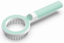 Pet Life WAGNIFY 360 Degree And Multi-Directional Modern Grooming Pet Rake Comb, Green, GR2GNMD -Pet Supply Store 1790725 A2