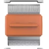 Pet Life Zipocket 2-in-1 Underake And Stainless Steel Travel Grooming Pet Comb, Orange, GR5OR