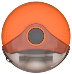 Pet Life Axler Triple Rotating Rake Deshedder And Dematting Grooming Pet Comb, Orange, GR7OR