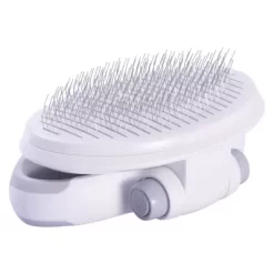 Pet Life Gyrater Travel Self-Cleaning Swivel Grooming Slicker Pet Brush, GR10 -Pet Supply Store 1790747 A3