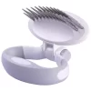 Pet Life Gyrater Swivel Travel Dual-Rowed Grooming Undercoat Pet Rake, GR17