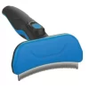 Pet Life Fur-Guard Easy Self-Cleaning Grooming Deshedder Pet Comb, Blue, GR24BL