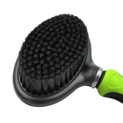 Pet Life Flex Series 2-in-1 Dual-Sided Slicker And Bristle Grooming Pet Brush, Green, GR29GN -Pet Supply Store 1790771 A4