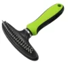 Pet Life Flex Series Dual-Row Grooming Rake Pet Comb, Green, GR30GN