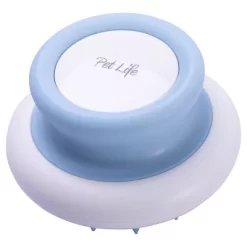 Pet Life Scwubba Handheld Bathing Brushing And Massaging Soft Flexible Grooming Pet Comb, Blue, GR34BL -Pet Supply Store 1790781 A2