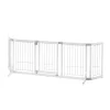 Richell Wide Premium Plus Pet Gate Mini, 55 In. To 72 In., White