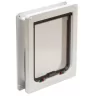 Cat Mate Large 4-Way Locking Cat Door With 2 In. Wall Liner, White, 221W