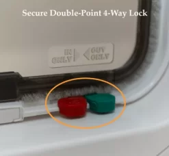 Cat Mate Large 4-Way Locking Cat Door With 2 In. Wall Liner, White, 221W 13 Cat Mate Large 4-Way Locking Cat Door With 2 In. Wall Liner, White, 221W -Pet Supply Store 1866860 A4