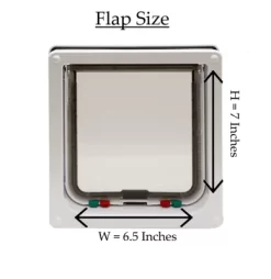 Cat Mate Large 4-Way Locking Cat Door With 2 In. Wall Liner, White, 221W 15 Cat Mate Large 4-Way Locking Cat Door With 2 In. Wall Liner, White, 221W -Pet Supply Store 1866860 A6