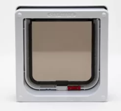 Cat Mate Locking Cat Door With 2 In. Wall Liner, White