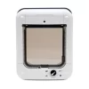 Cat Mate Microchip And I.D. Disc Cat Door For Entry Control, White