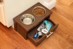 New Age Pet Small Piedmont Diner, 20 Oz., Russet -Pet Supply Store 1866985 A2