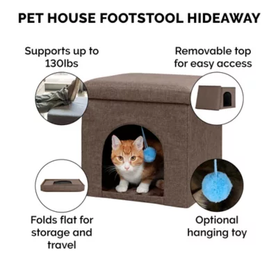 FurHaven Small Pet House Footstool 4 FurHaven Small Pet House Footstool - Image 4