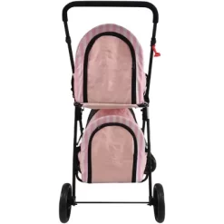 Critter Sitters Double Pet Stroller For 2 Pets 44 Lb. And Under, Pink -Pet Supply Store 1915339 A8