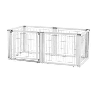Richell 31.5 In. Convertible Elite Pet Gate, 6-Panel, Origami White 4 Richell 31.5 In. Convertible Elite Pet Gate, 6-Panel, Origami White - Image 4
