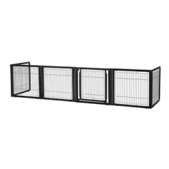 Richell 31.5 In. Convertible Elite Pet Gate, 6-Panel, Black -Pet Supply Store 1935441 A2