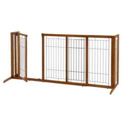 Richell Deluxe Freestanding Pet Gate, Medium -Pet Supply Store 1935444 A2