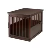 Richell 1-Door Wooden End Table Pet Crate, Large, 41.5 In.