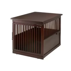 Richell 1-Door Wooden End Table Pet Crate, Large, 41.5 In.