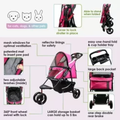 Petique Revolutionary Stroller, ST11100004 -Pet Supply Store 1968010 A2