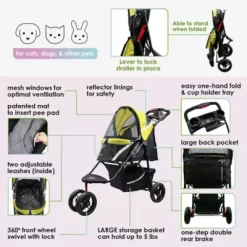 Petique Revolutionary Stroller, ST11150004 -Pet Supply Store 1968011 A2