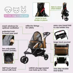 Petique Revolutionary Stroller, ST11210004 -Pet Supply Store 1968012 A2