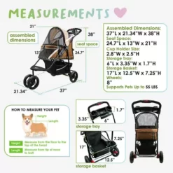 Petique Revolutionary Stroller, ST11210004 -Pet Supply Store 1968012 A3