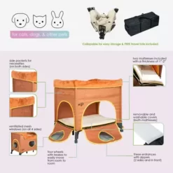 Petique Bedside Lounge Pet Bed, BD01300104 -Pet Supply Store 1968021 A4