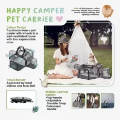 Petique The Happy Camper Pet Carrier -Pet Supply Store 1968025 A2